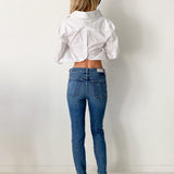 High Rise Comfort Ankle Crop Jeans