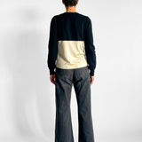 Contrast Panel Knit Top