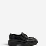 Platform Leather Loafers
