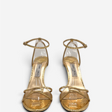 Leo 100 Gold Candy Wrap Leather Sandal