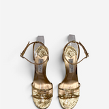 Leo 100 Gold Candy Wrap Leather Sandal