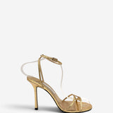 Leo 100 Gold Candy Wrap Leather Sandal