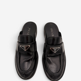 Spazzolato Triangle Logo Mules