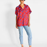 Short Sleeve Silk Shirt
