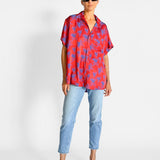 Short Sleeve Silk Shirt