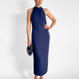 Asymm Belt Back Dress