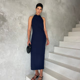 Asymm Belt Back Dress