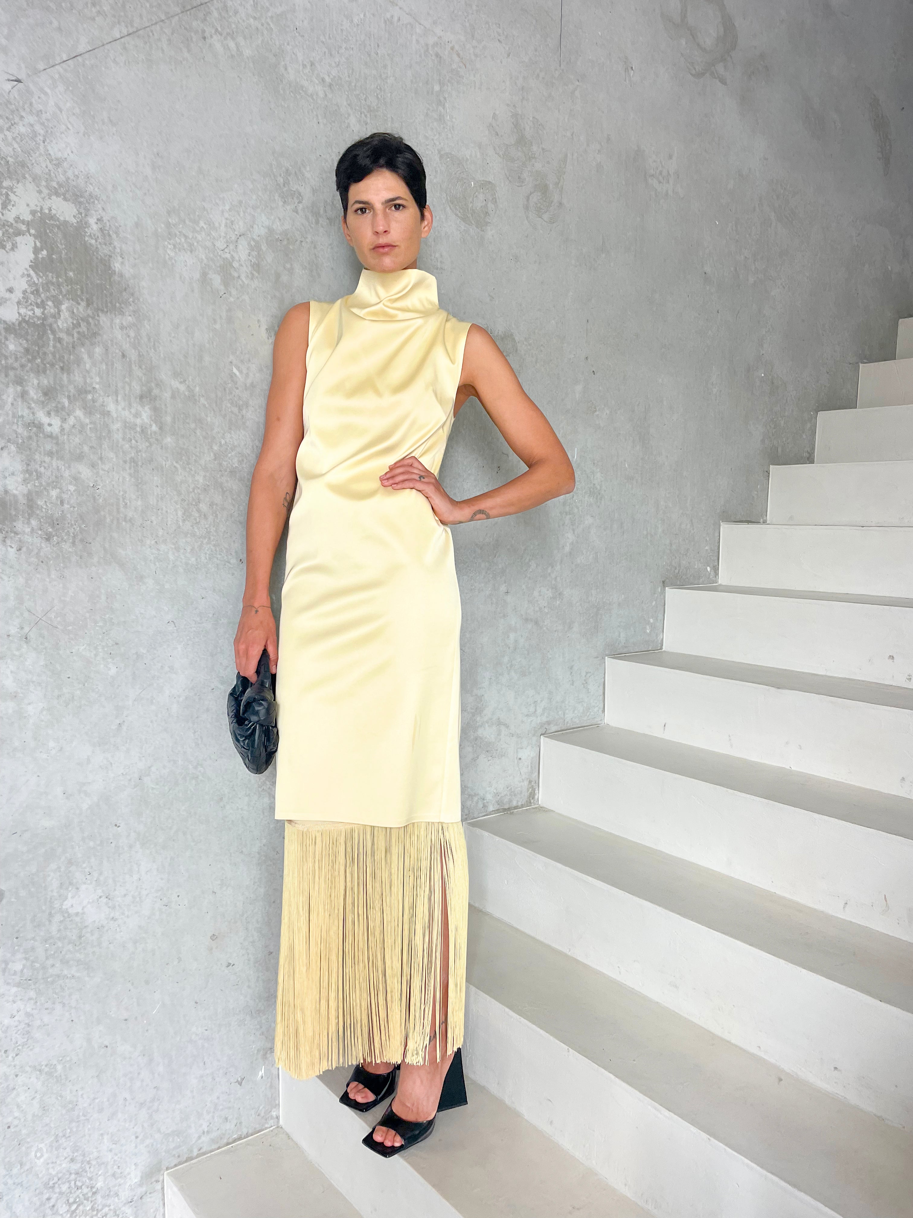 marisol midi dress Marisol Geometric Stripe Empire Midi Dress L