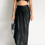 William Walace Long Drape Skirt