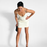 Linen Bra Mini Dress
