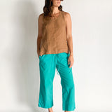 Linen Sleeveless Top