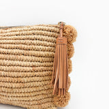 Raffia clutch