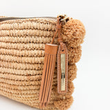 Raffia clutch