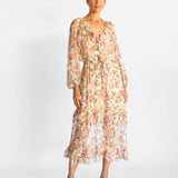Radiate Silk Frill Dress