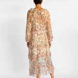 Radiate Silk Frill Dress