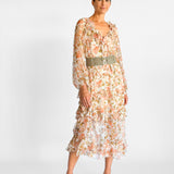 Radiate Silk Frill Dress