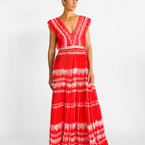 Ruffled Plisse-Georgette Maxi Dress