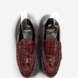 Monogram Logo Eel Penny Loafer