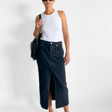 Denim Maxi Skirt