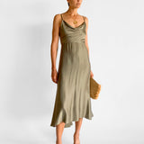 Cowl Neck Slip Dress