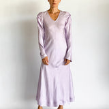 Knot Today Long Sleeve Silk Dress