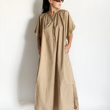 Button Front Djellaba Shirt Dress