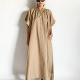 Button Front Djellaba Shirt Dress