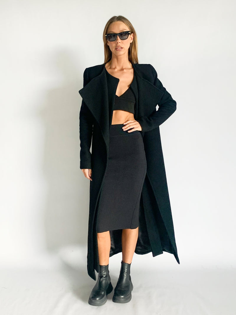 Bonaparte Long Wool Blend Coat