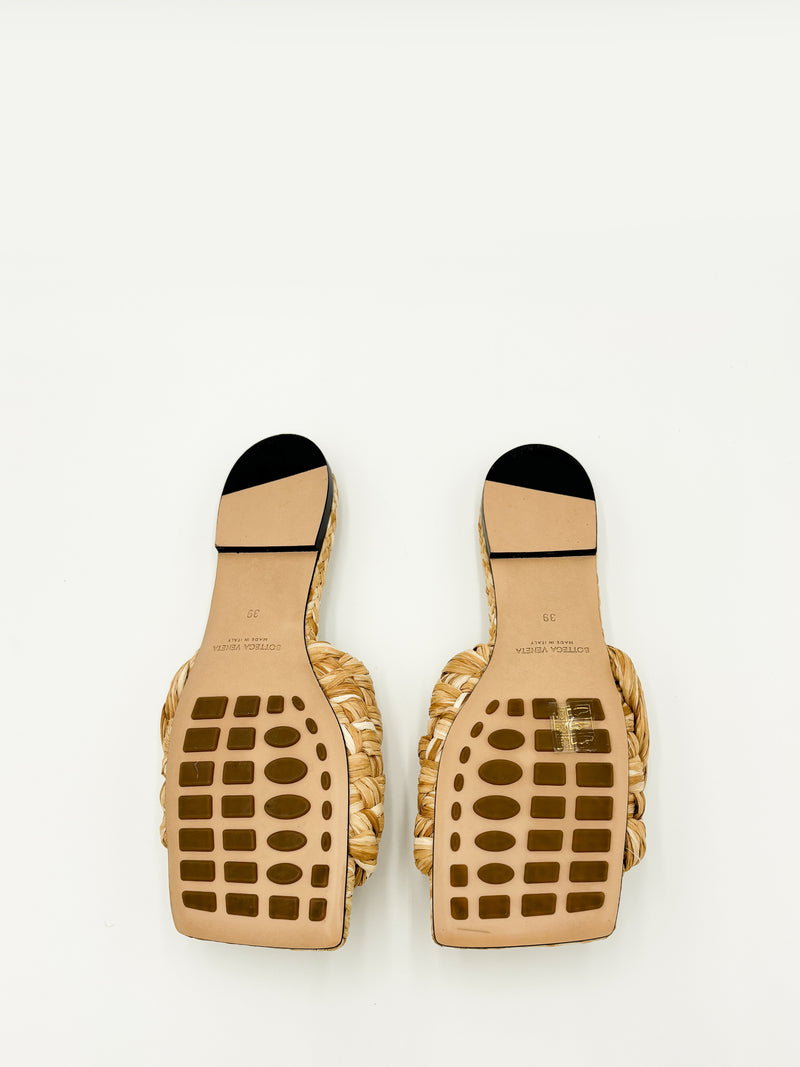 Raffia Stretch Sandal