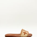 Lock It Flat Raffia Mules