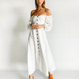 Mika Off-Shoulder Midi Dress