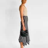 Stripe Linen Handkerchief Skirt