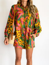 Tropical Banana Print Playsuit