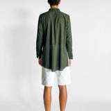 Olive Cotton Voile Shirt