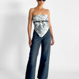 Silk Scarf Top