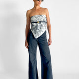 Silk Scarf Top