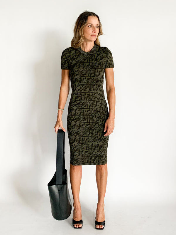 FF Fish Eye Knit Midi Dress