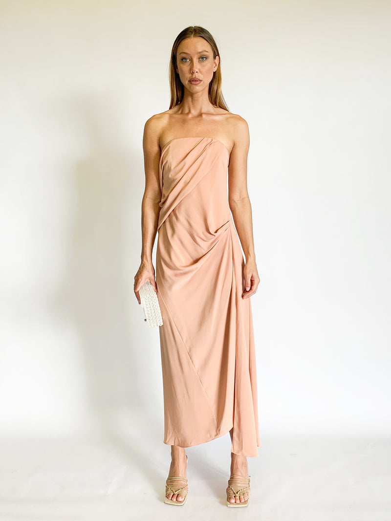 Strapless Midi Dress