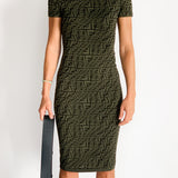 FF Fish Eye Knit Midi Dress