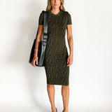 FF Fish Eye Knit Midi Dress