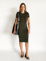 FF Fish Eye Knit Midi Dress