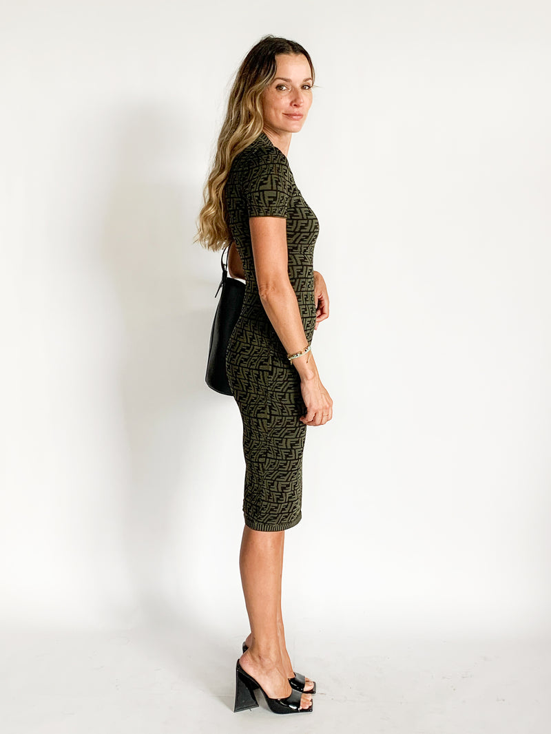 FF Fish Eye Knit Midi Dress