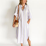 Stripe Shirt Dress