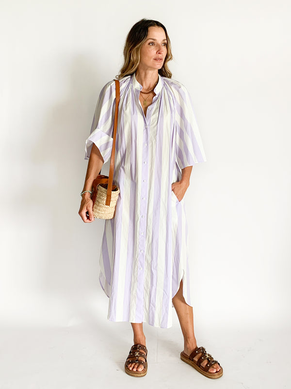 Stripe Shirt Dress