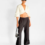 Twist Front Boxy Top