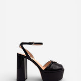 Patent Leather Platform Sandals