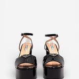 Patent Leather Platform Sandals
