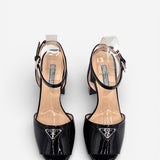 Patent Leather Platform Sandals