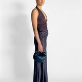 The Celine Satin Maxi Dress