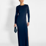 Long Sleeve Knit Maxi Dress